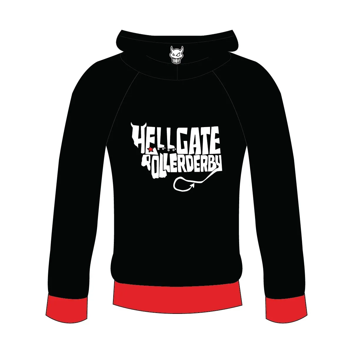 Hellgate Roller Derby: Hooded Track Jacket