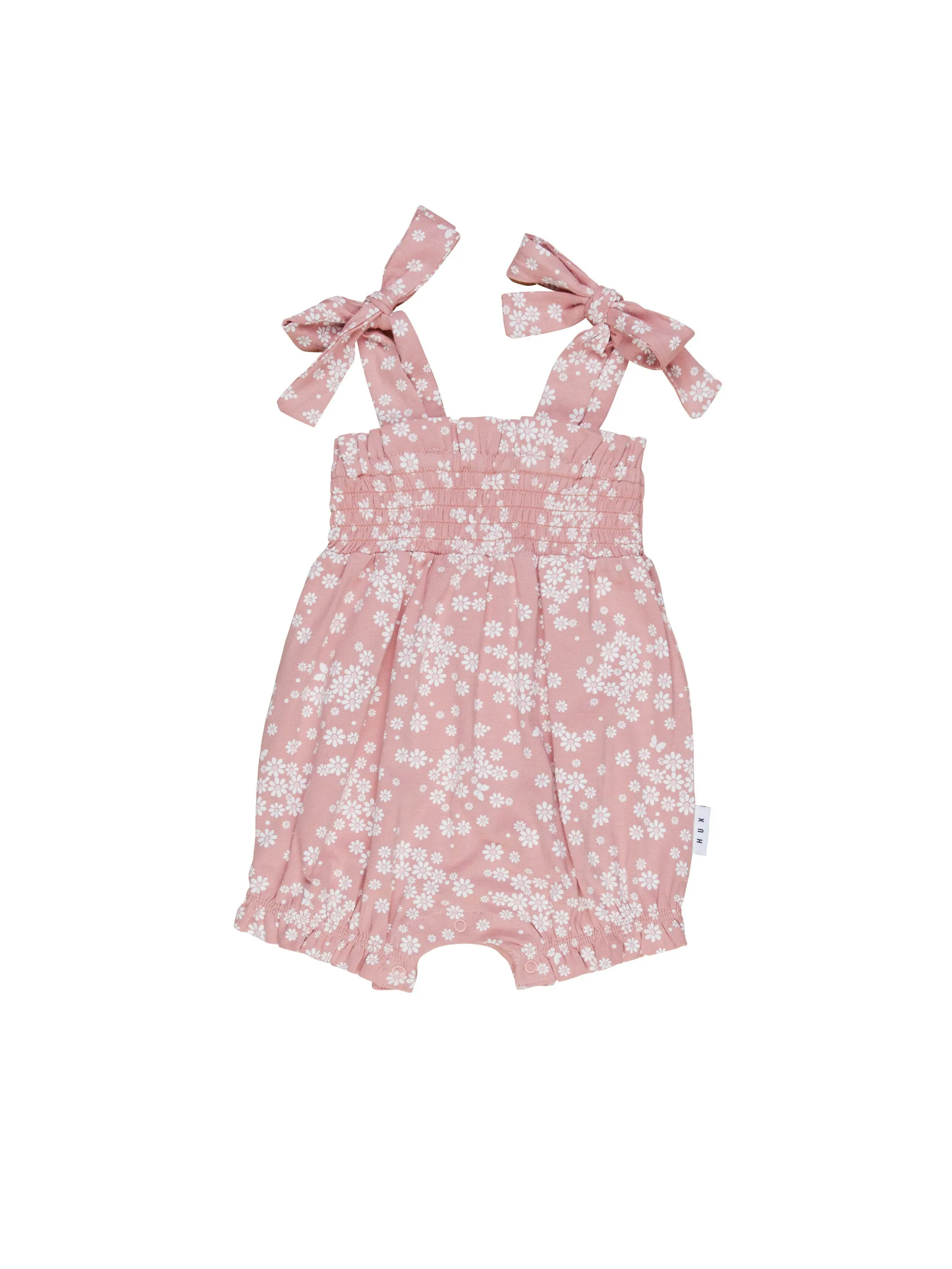 Huxbaby  Floral Shirred Bubble Romper
