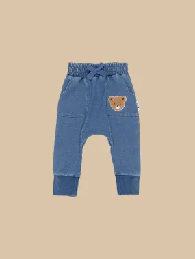 HUXBABY KNIT DENIM DROP CROTCH