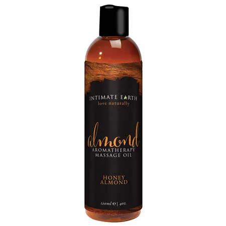 Intimate Earth Honey Almond Aromatherapy Massage Oil 4 oz.