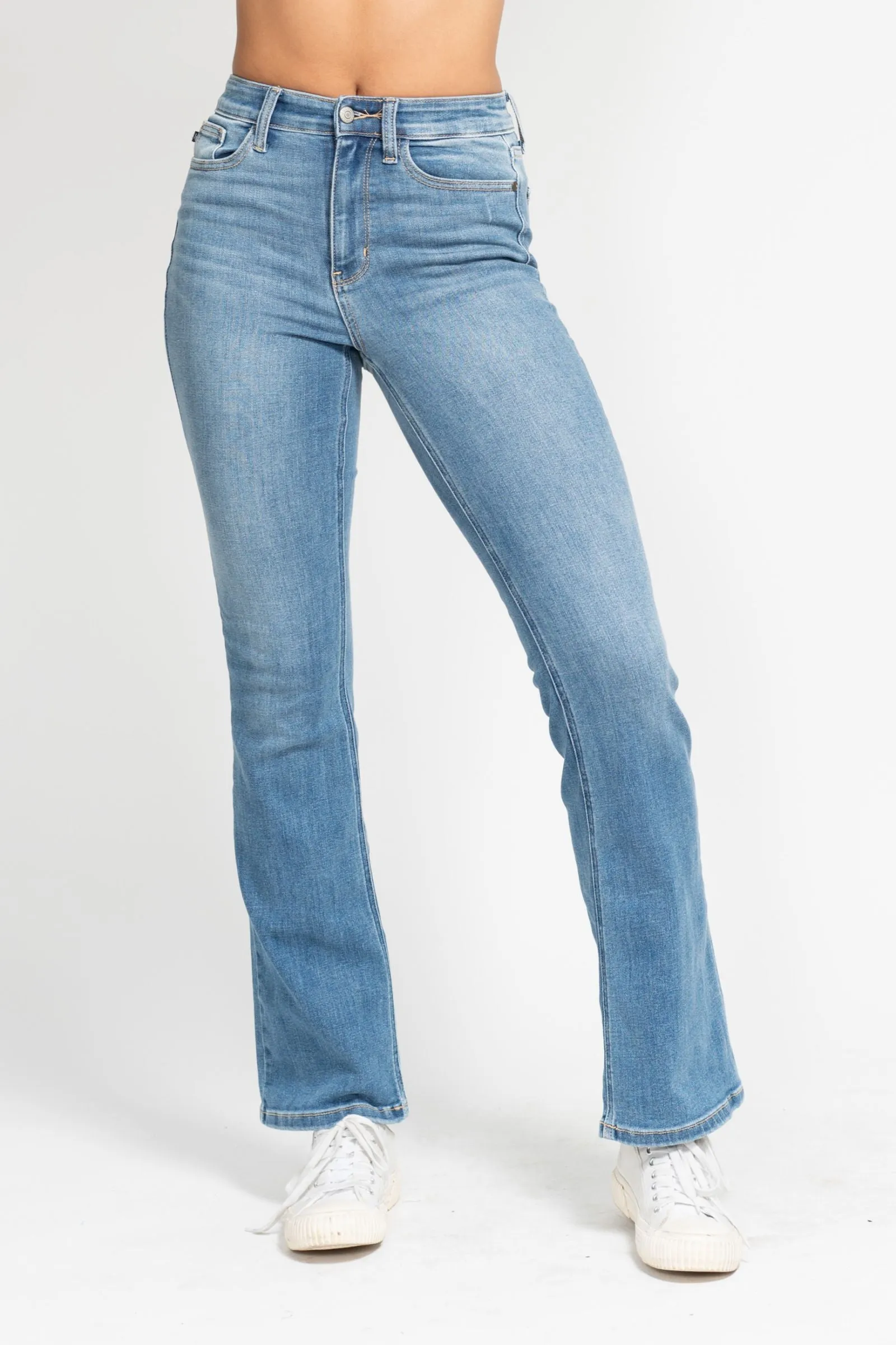 Judy Blue Classic Contrast Wash HW Bootcut Jeans