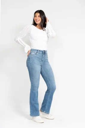 Judy Blue Classic Contrast Wash HW Bootcut Jeans