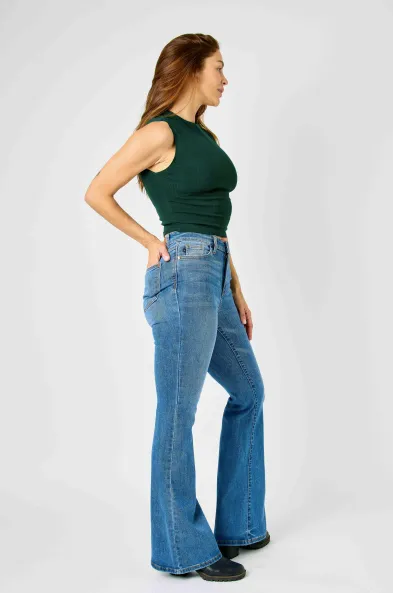 Judy Blue HIgh Waist Classic Flare Jeans