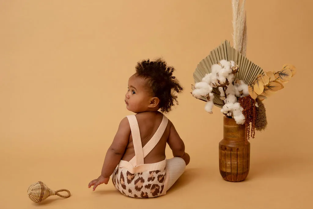 Kapow Kids Wilds Salmon Knit Romper
