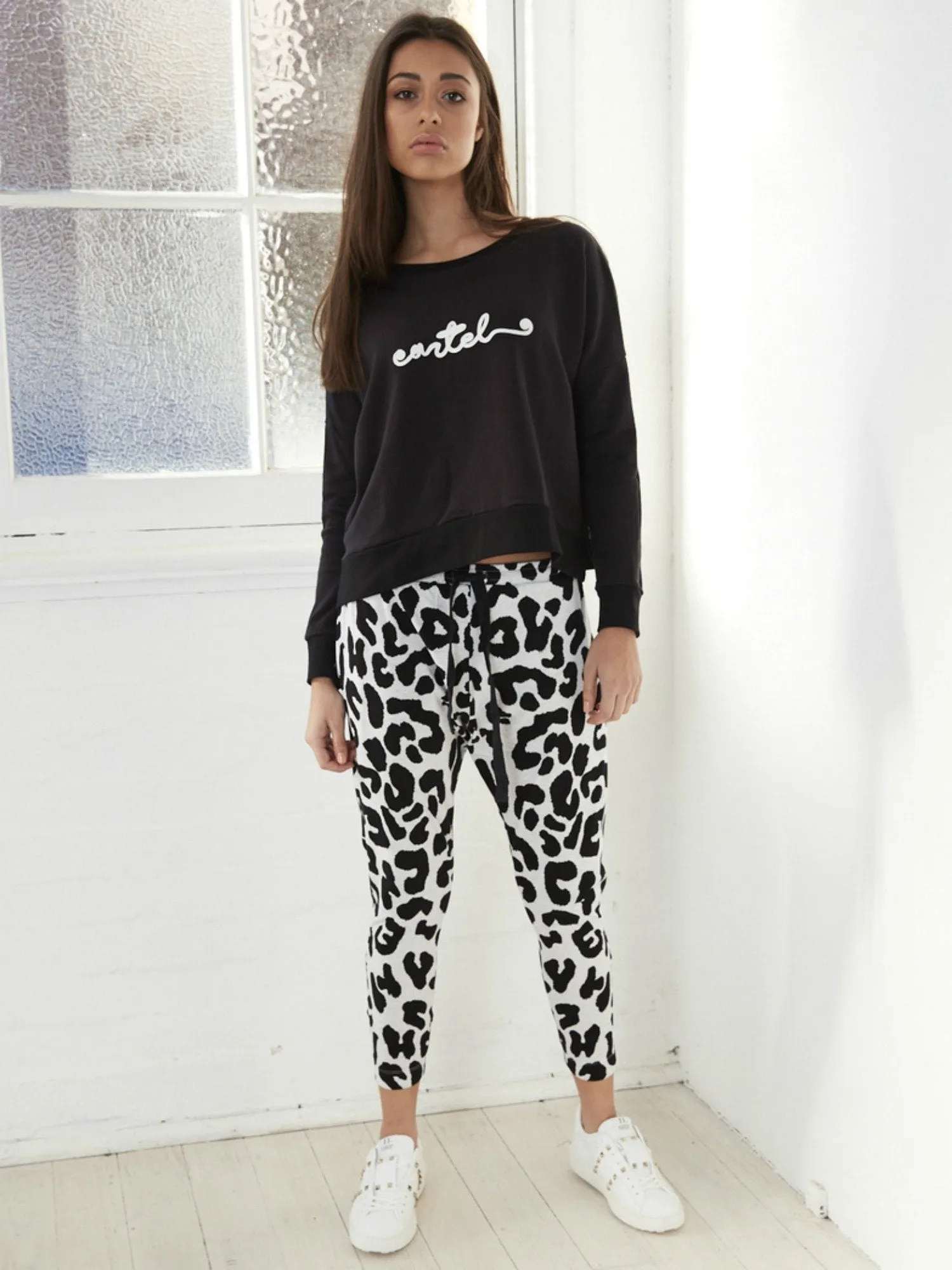 Kenji Comeback Pant | Grey Marle Leopard