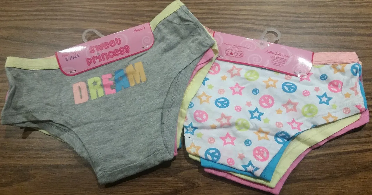 Kids' 5Pack Underwear for Girls DREAM