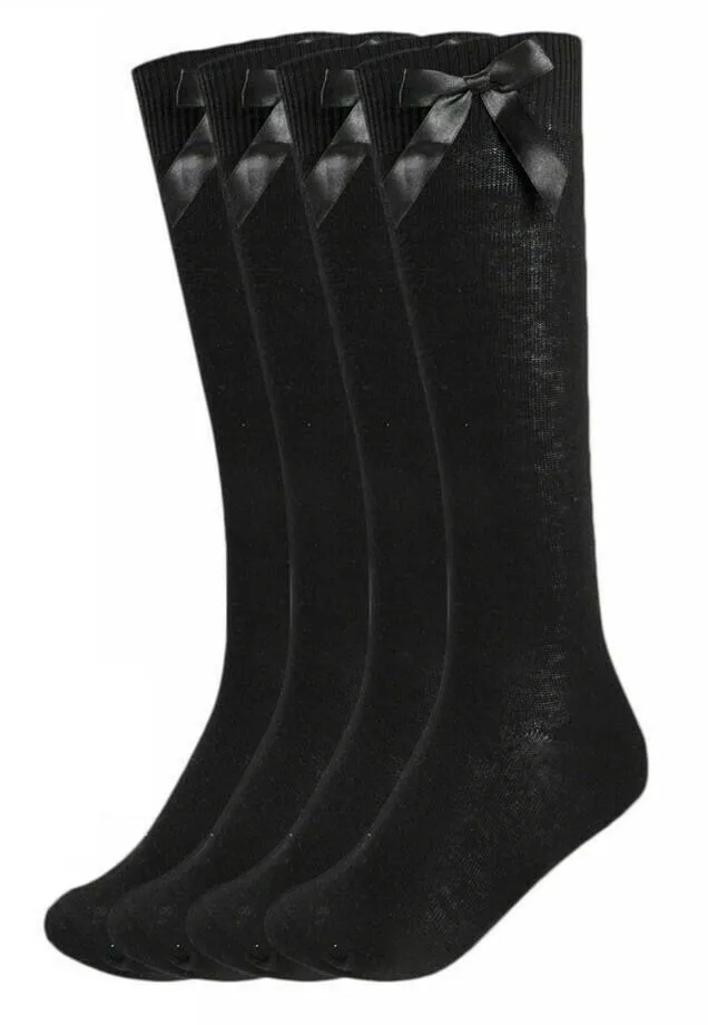 Knee High Bow Socks