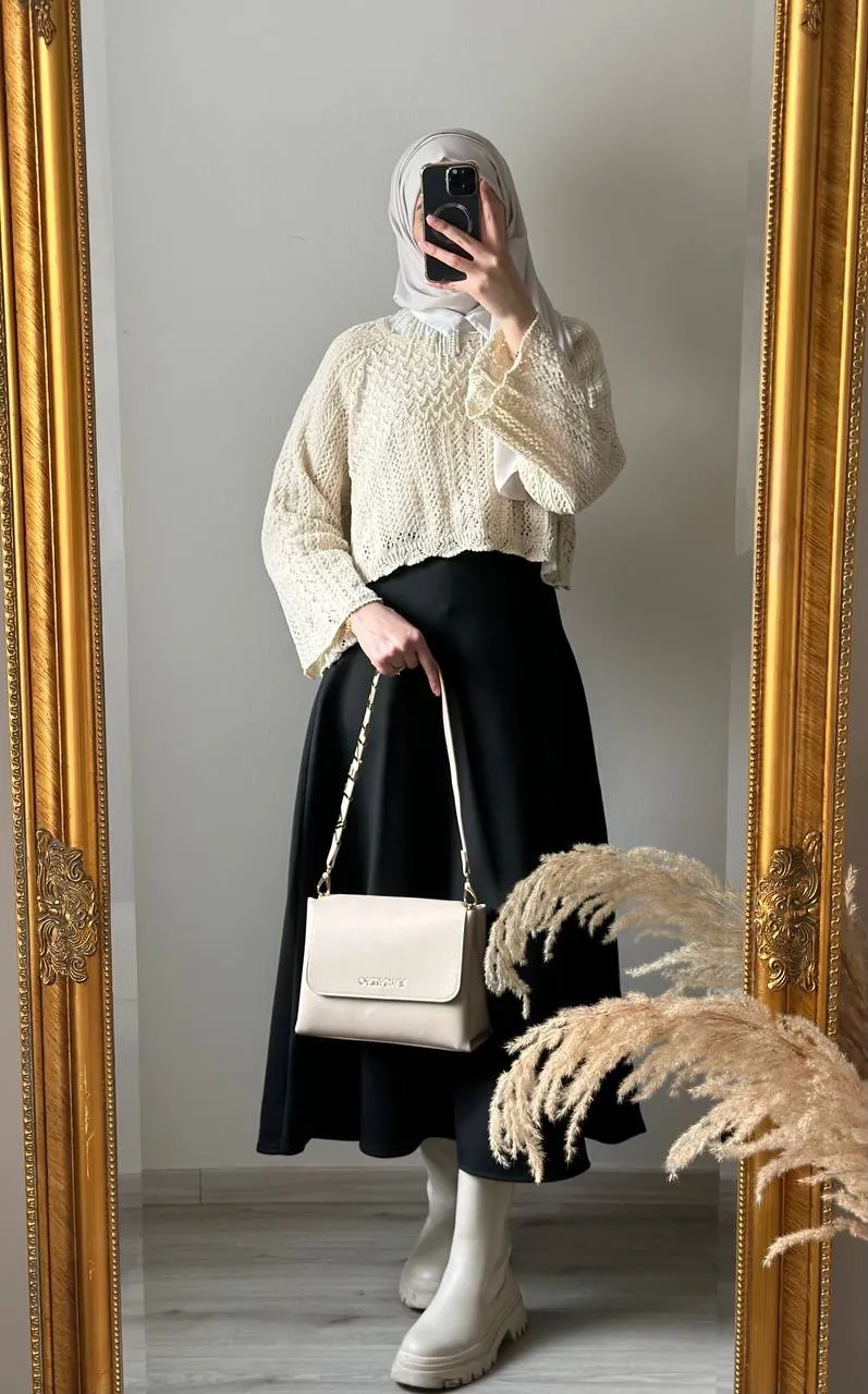 Knit Sweaters with Cropped Design