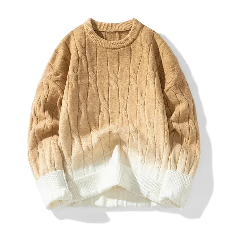 Knitmania | Chunky Knit Gradient Sweater for Men