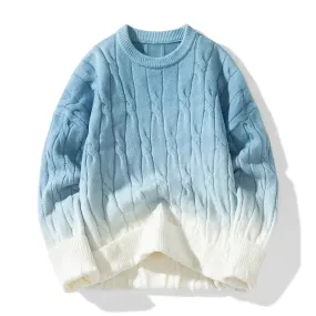 Knitmania | Chunky Knit Gradient Sweater for Men