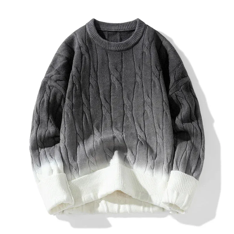 Knitmania | Chunky Knit Gradient Sweater for Men