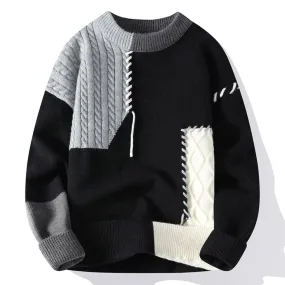 Knitmania | Patchwork Design Sweater for Men