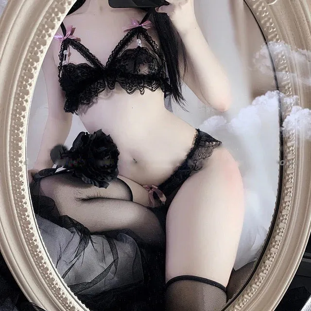 Lace Harness Lingerie Set