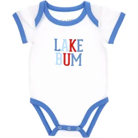 Lake Bum Blue Trimmed Bodysuit