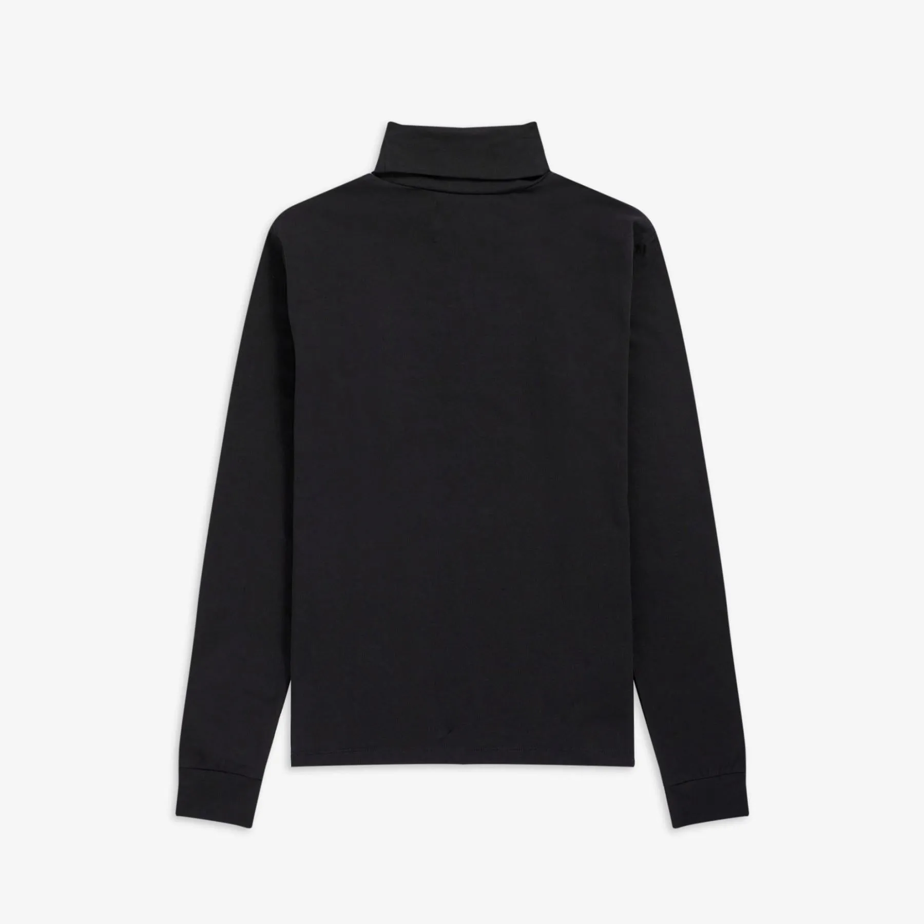 Laurel Leaf Roll Neck Top (Black)