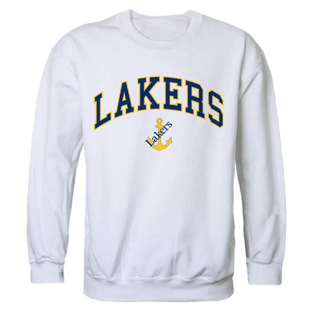 LSSU Lake Superior State University Campus Crewneck Pullover Sweatshirt Sweater White
