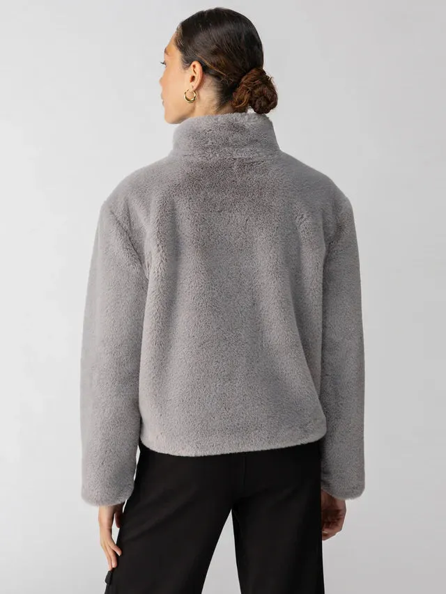 Lux Fur Coat - Silver Fox