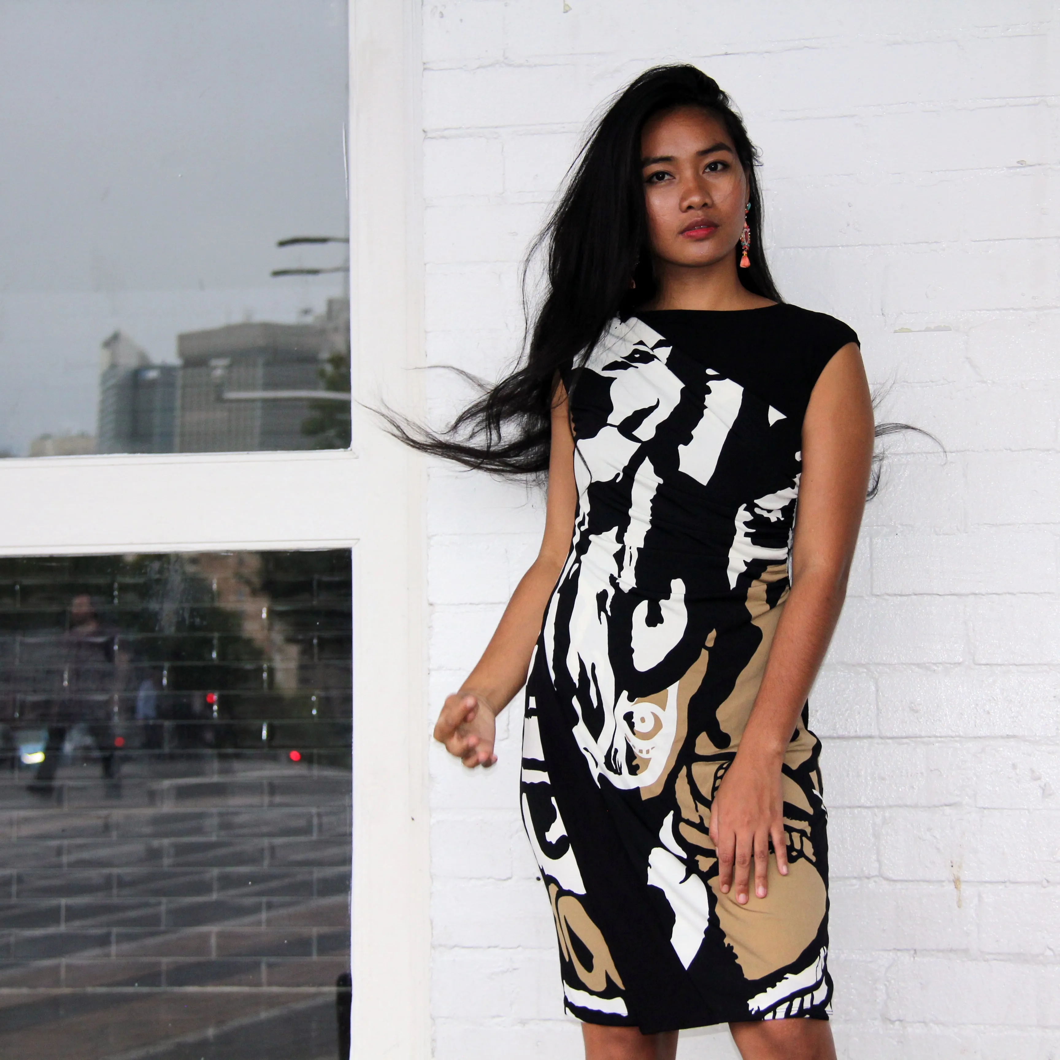 Martini Capped Sleeve Dress