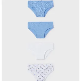 Mayoral Girls 4 Pack Underwear Set 10697 Indigo
