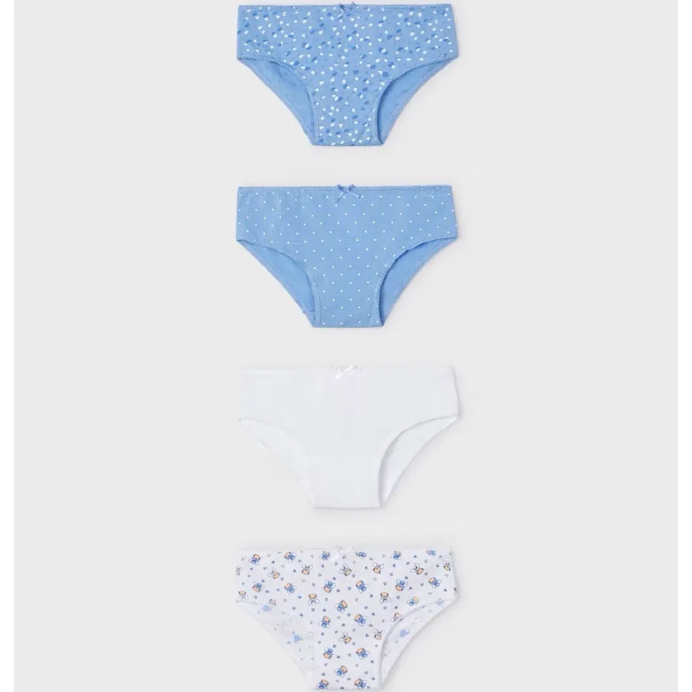 Mayoral Girls 4 Pack Underwear Set 10697 Indigo
