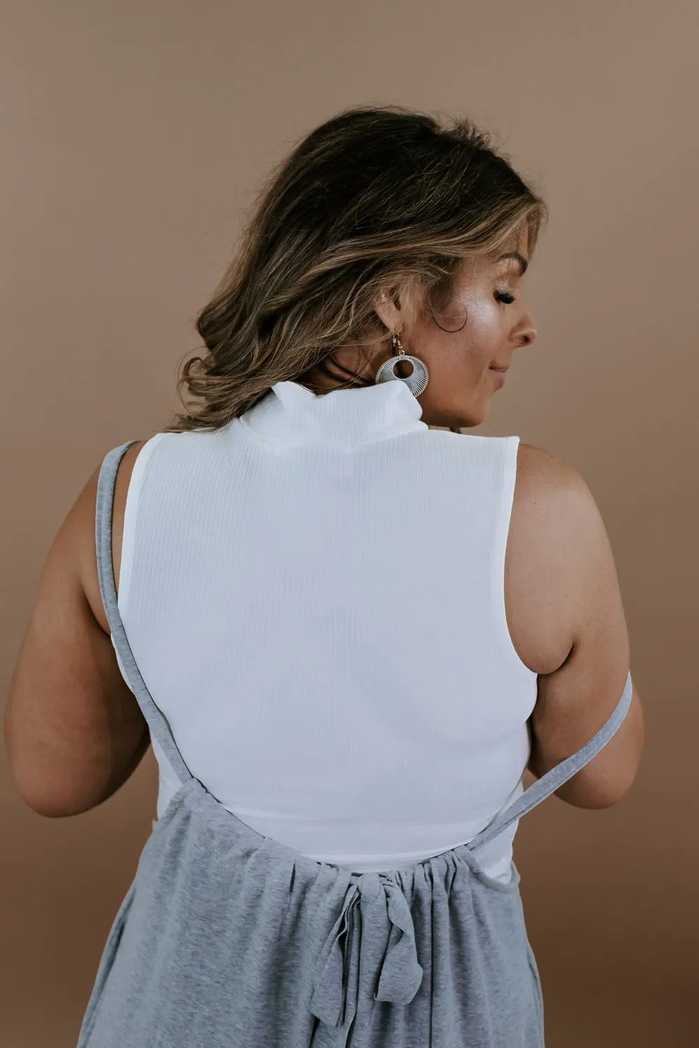 Meet You Later Mock Neck Bodysuit, Ivory