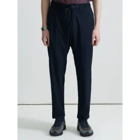 Men Drop Crotch Easy Pants - Navy