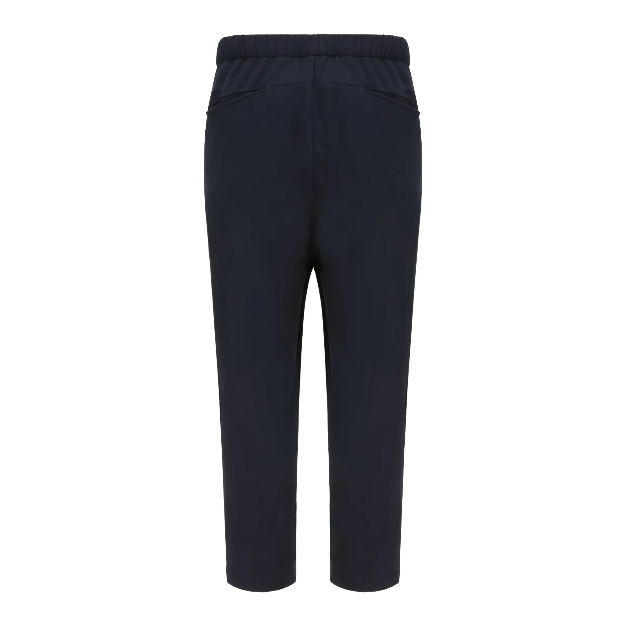 Men Drop Crotch Easy Pants - Navy