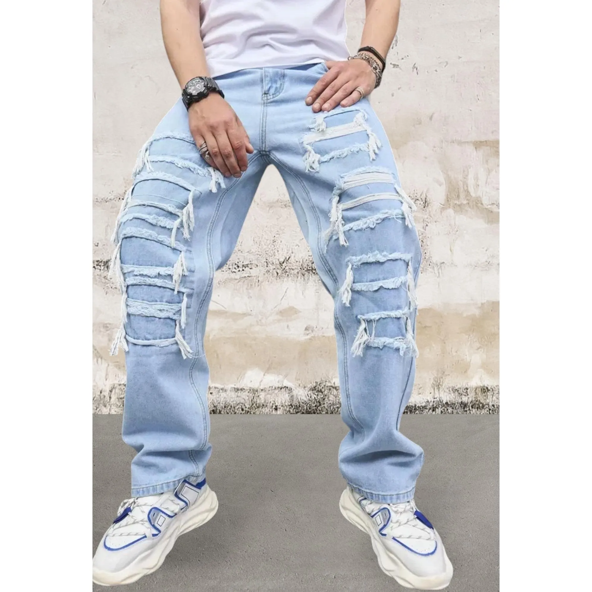 Mens Classic Straight Leg Jeans