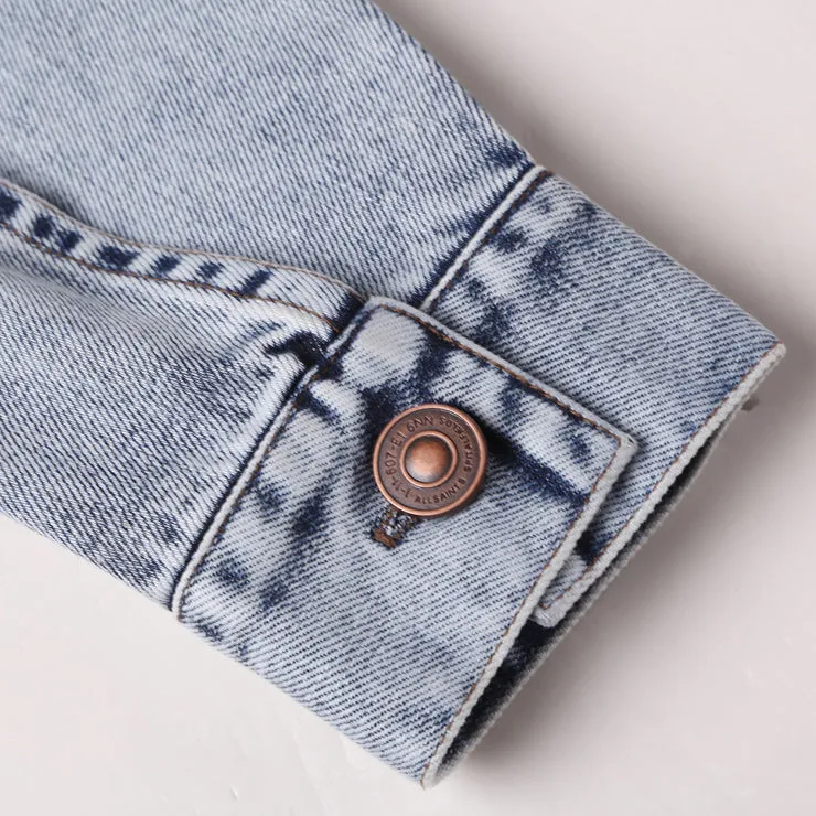 Men's Spring Retro Washed Denim Jacket