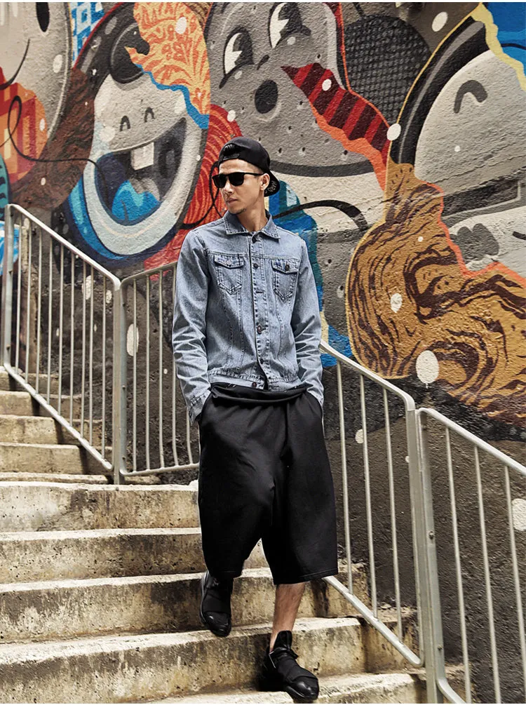 Men's Spring Retro Washed Denim Jacket