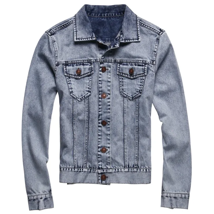 Men's Spring Retro Washed Denim Jacket