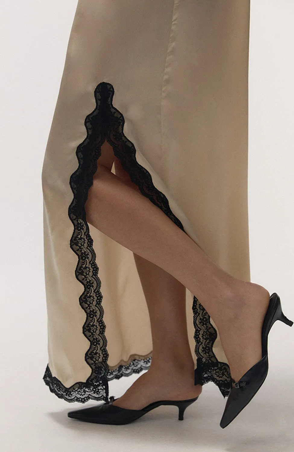 Mist Long Silk Dress
