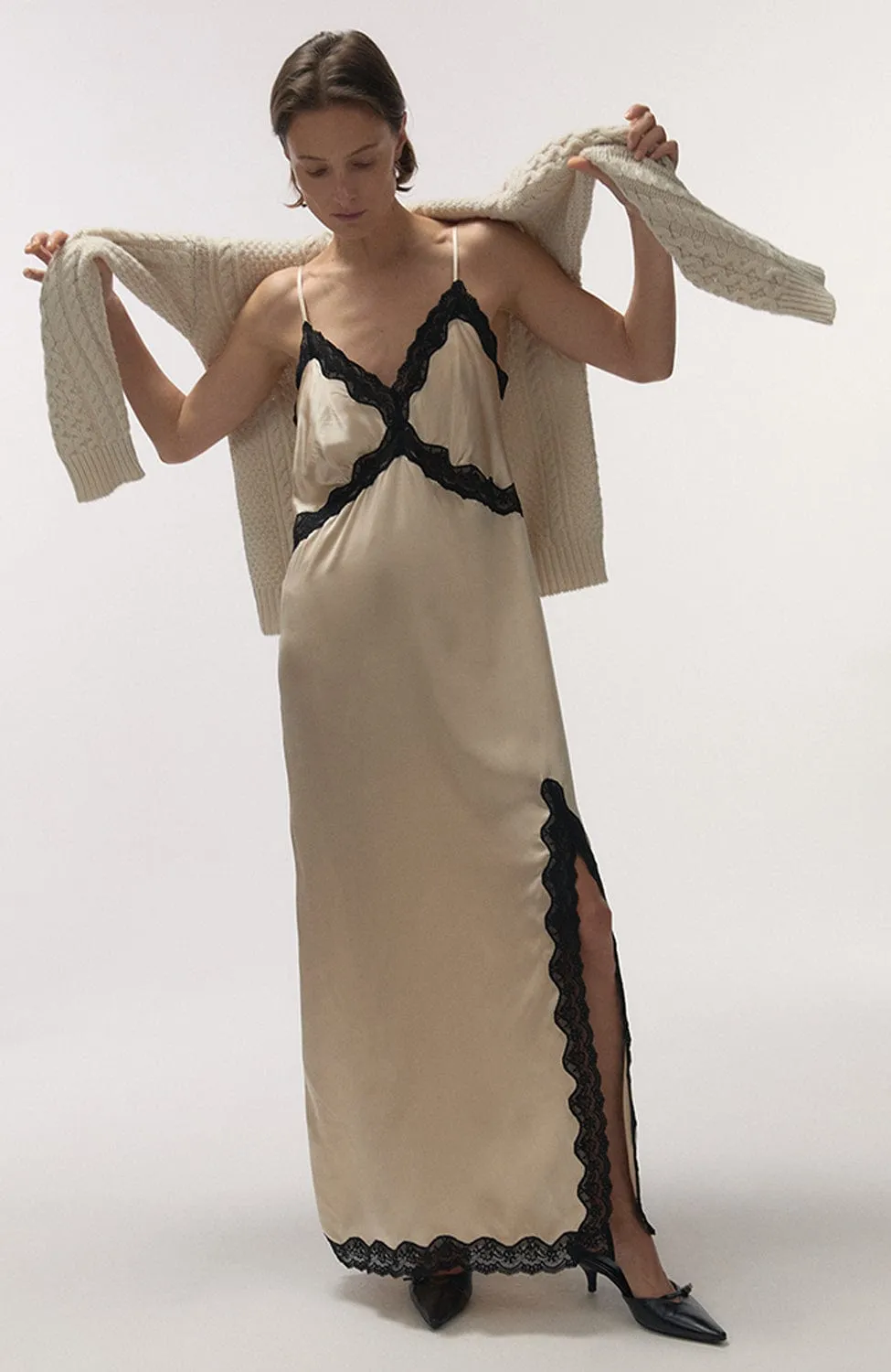 Mist Long Silk Dress