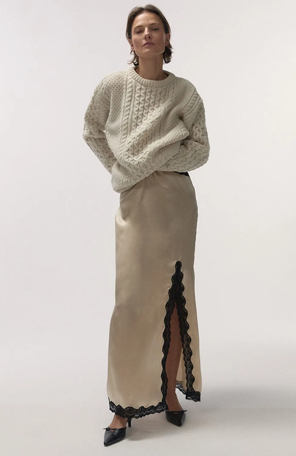 Mist Long Silk Dress