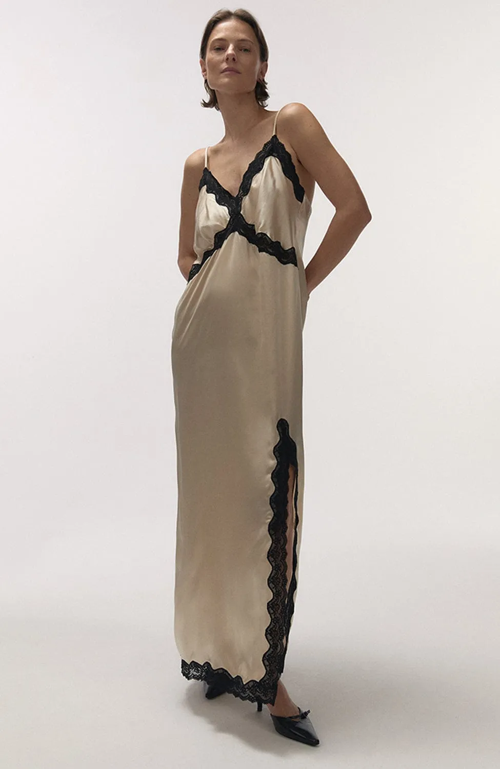 Mist Long Silk Dress