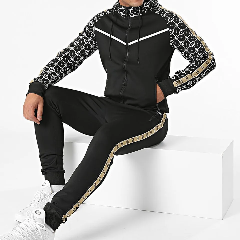 Moisture Wicking Hoodie Casual Pants Two-Piece Set