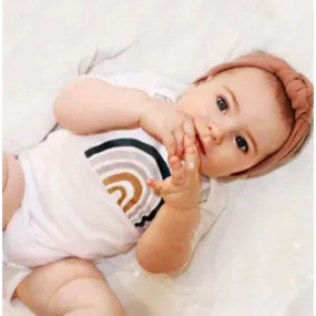 Navy Rainbow Baby Announcement Shirt