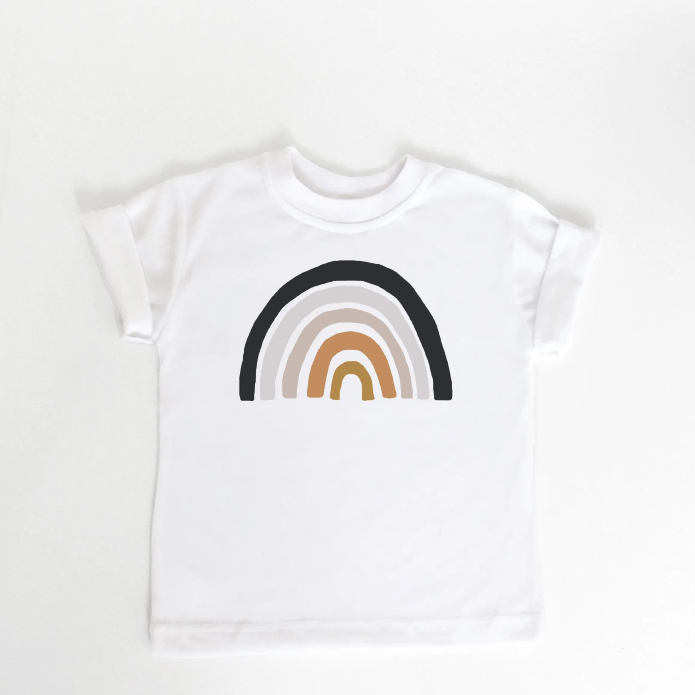 Navy Rainbow Baby Announcement Shirt