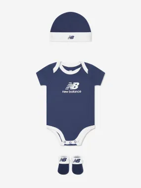 New Balance Baby Boys Bodysuit Gift Set in Navy