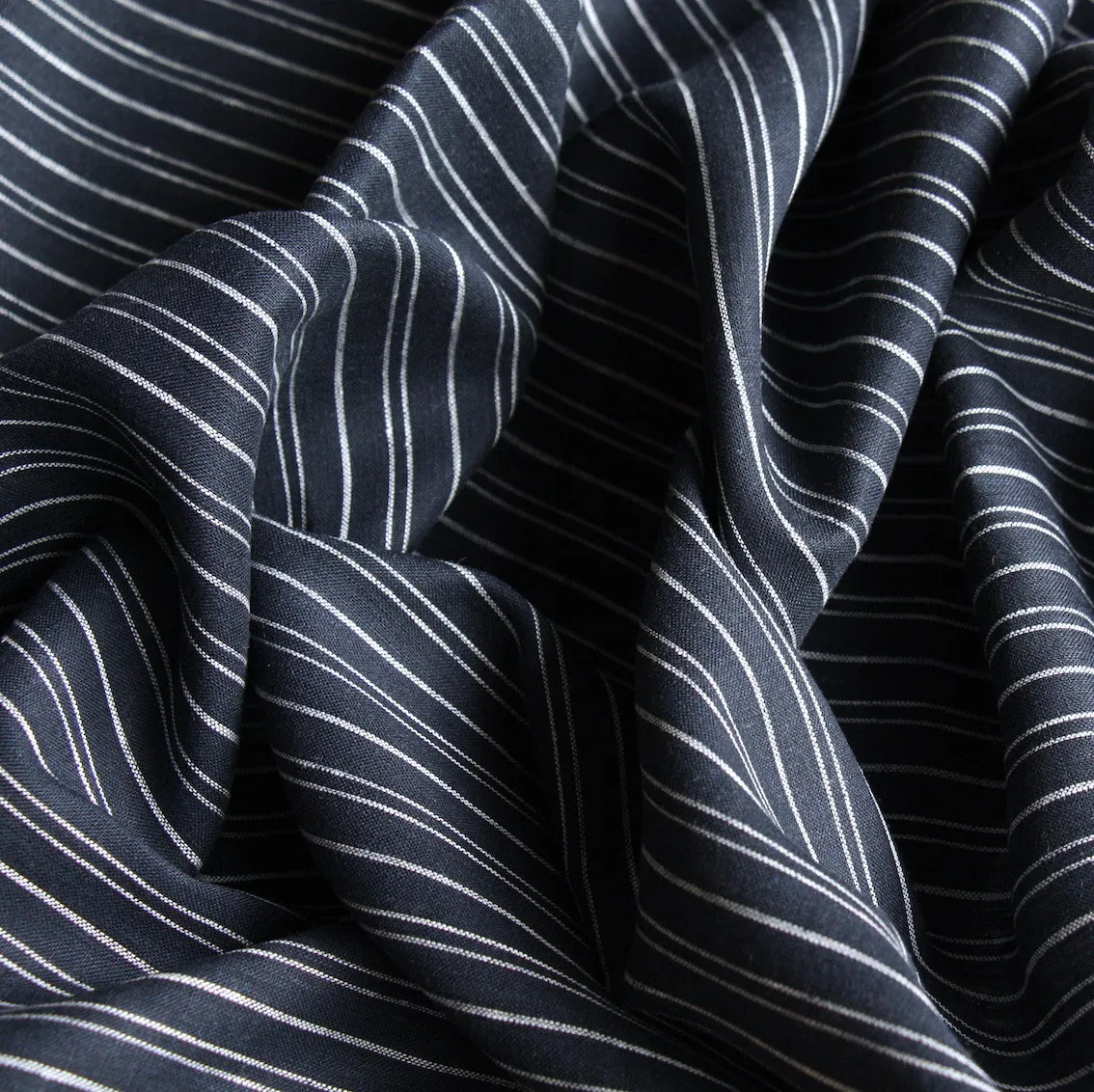 One Two Navy Bio Wash Linen