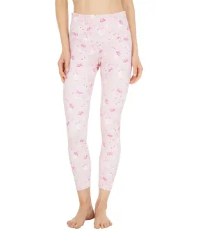 Onzie High Rise Rib Petite Rose Medium/Large Midi Leggings