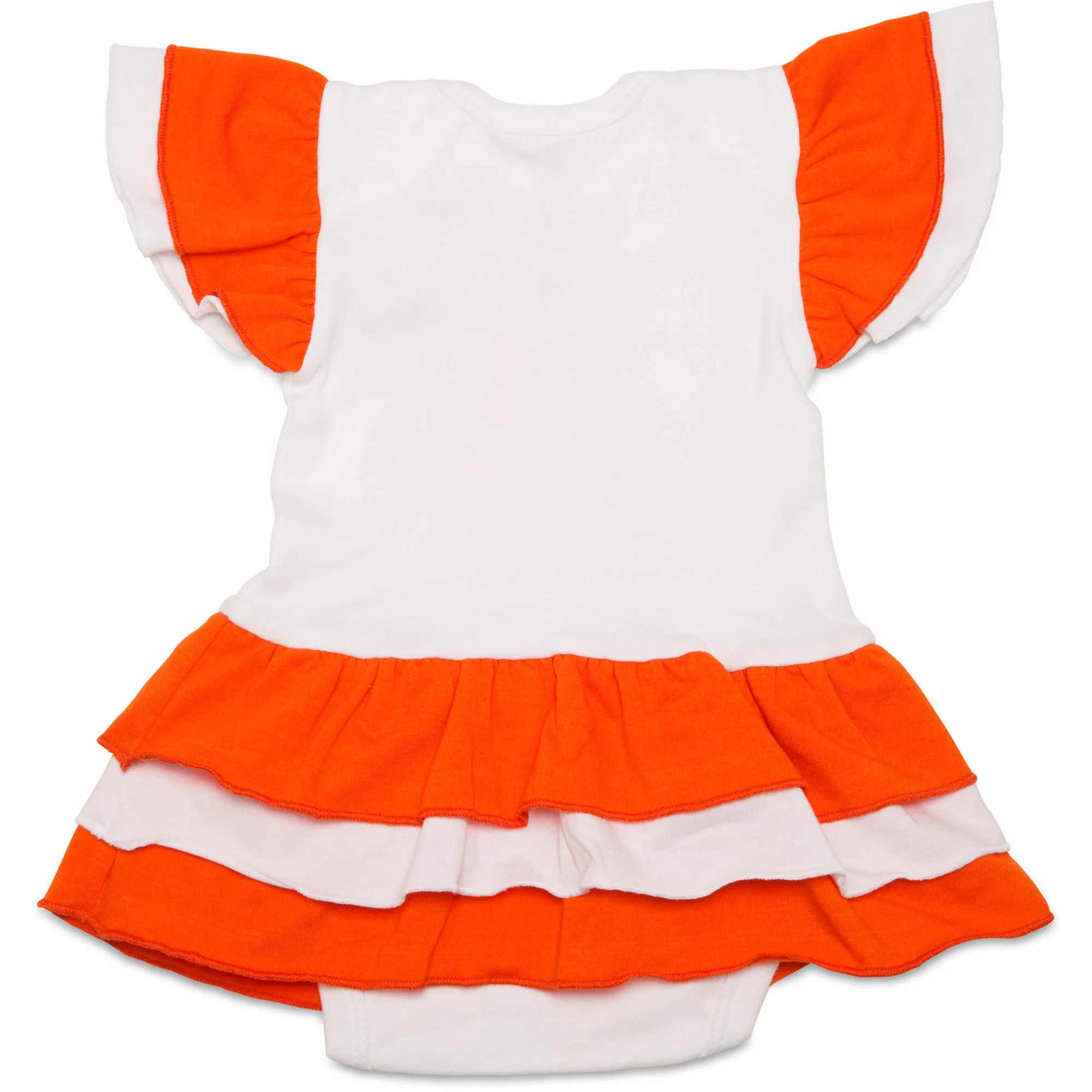 Orange & White #1 Fan Onesie Dress