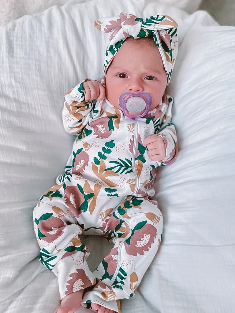 Organic Full Bodysuit - Protea
