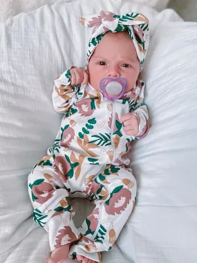 Organic Full Bodysuit - Protea