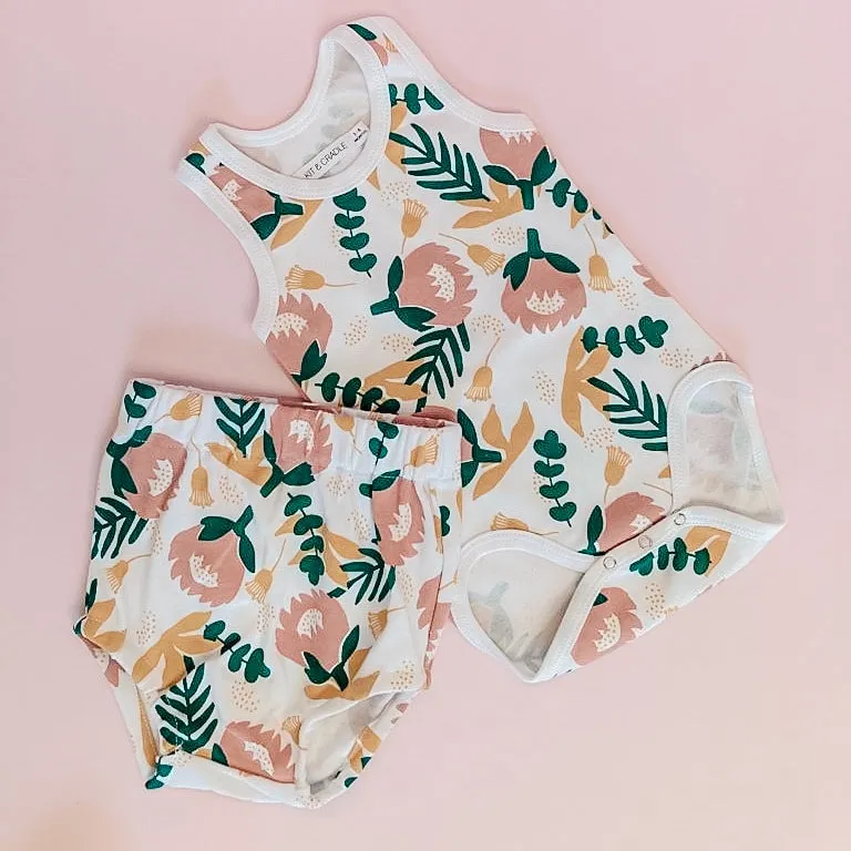 Organic Singlet Bodysuit - Protea