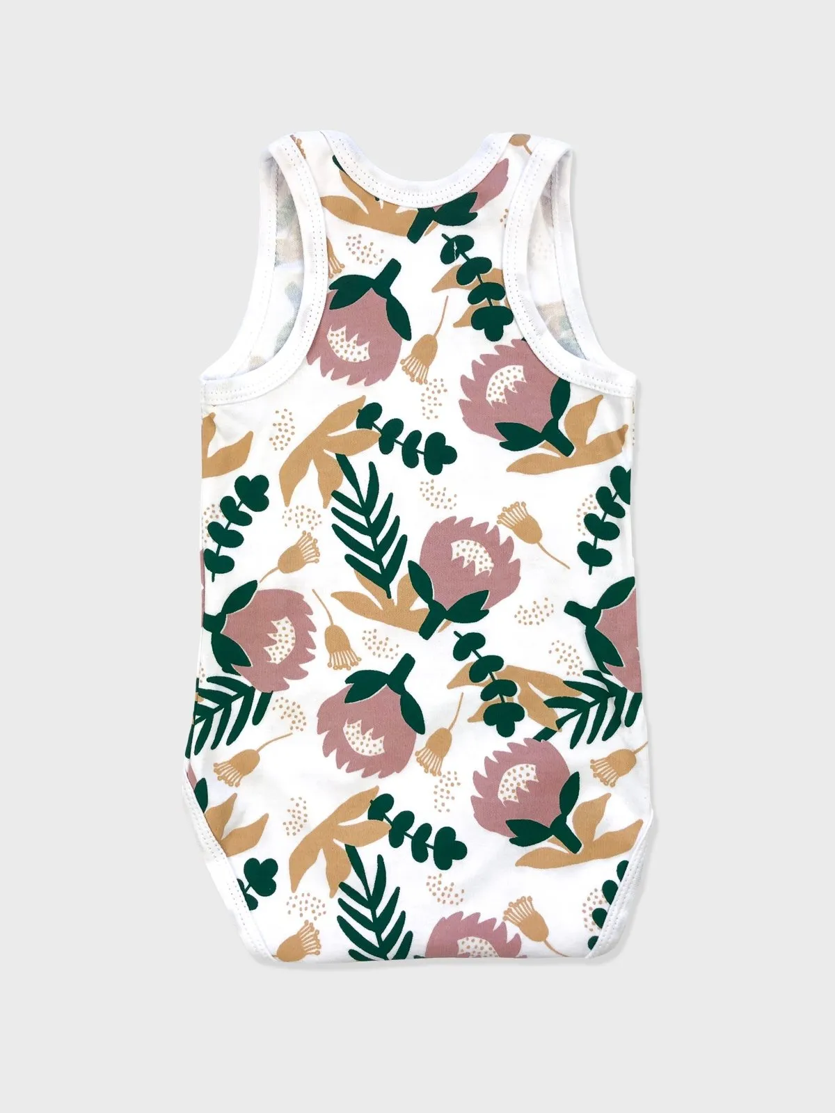 Organic Singlet Bodysuit - Protea