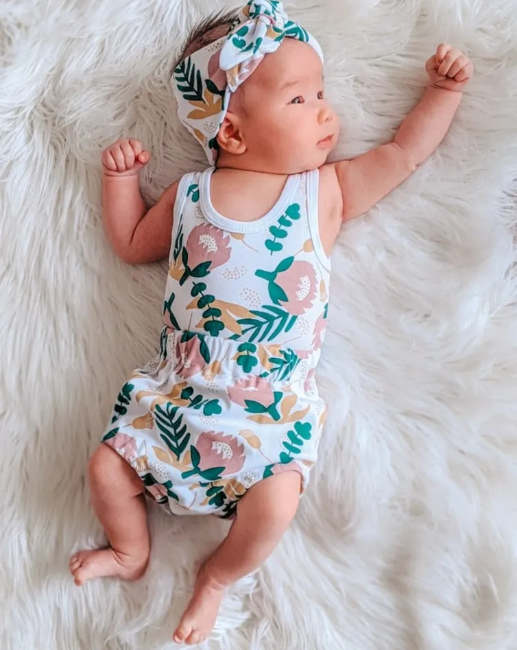 Organic Singlet Bodysuit - Protea