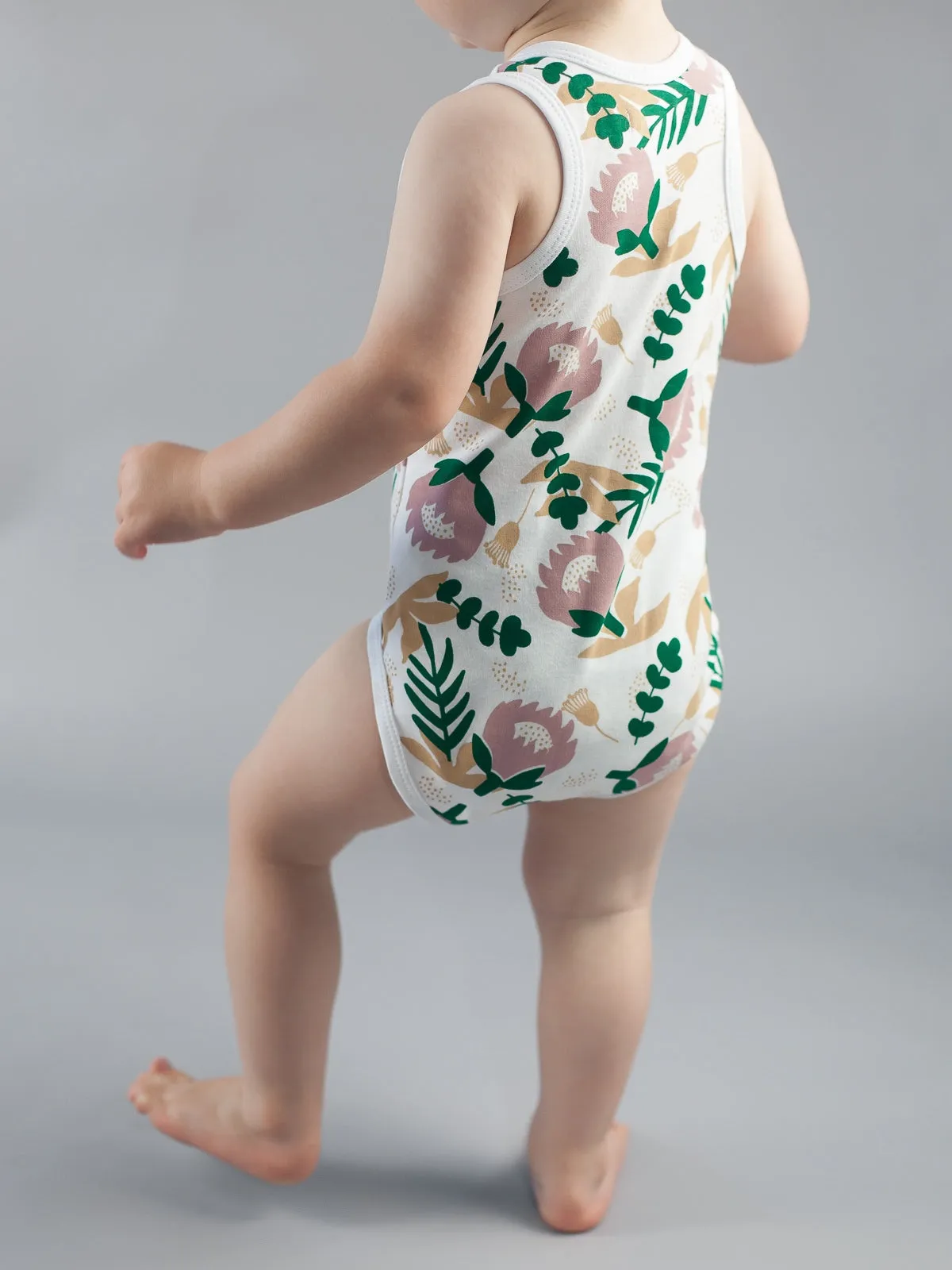 Organic Singlet Bodysuit - Protea
