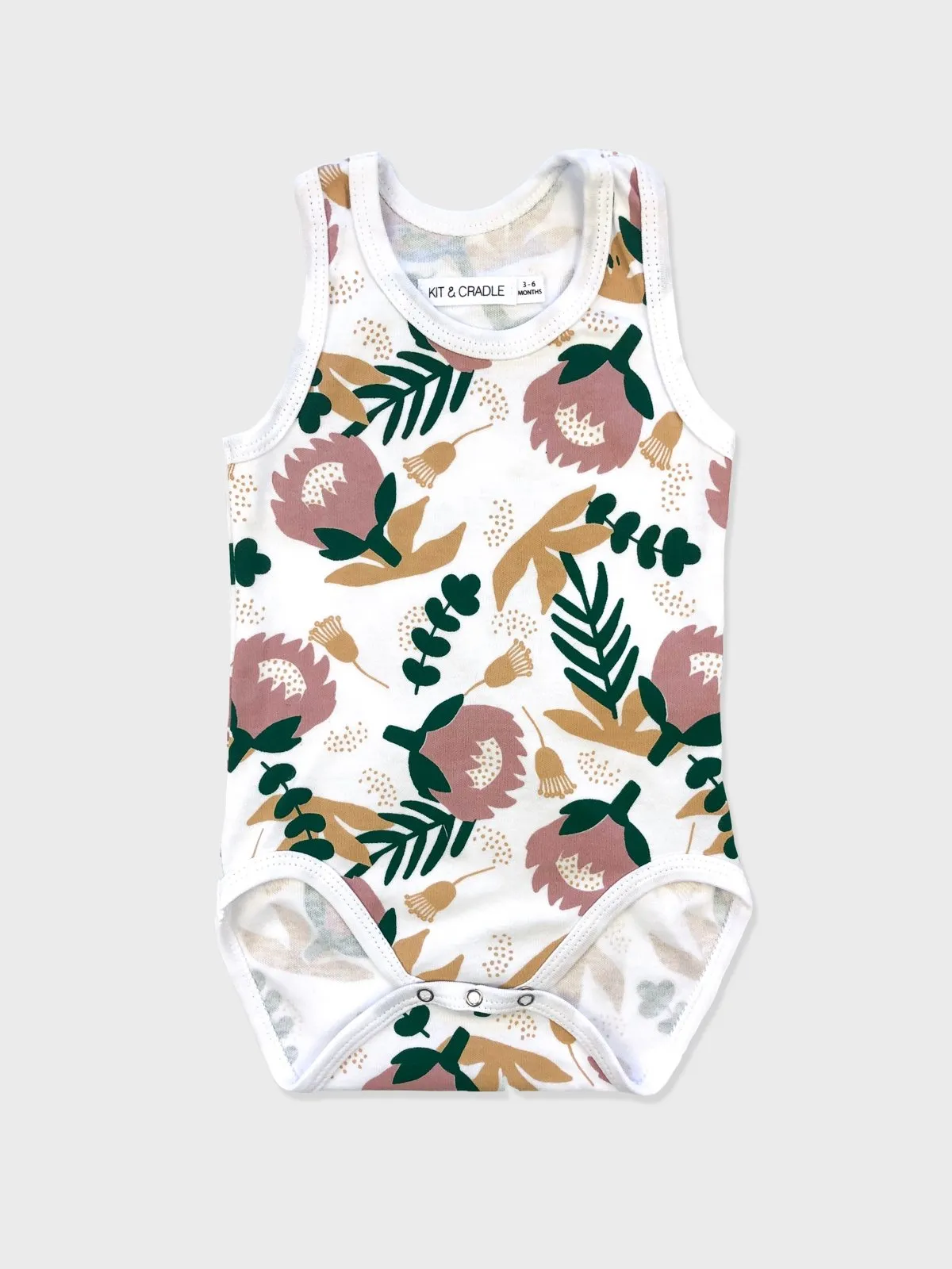 Organic Singlet Bodysuit - Protea