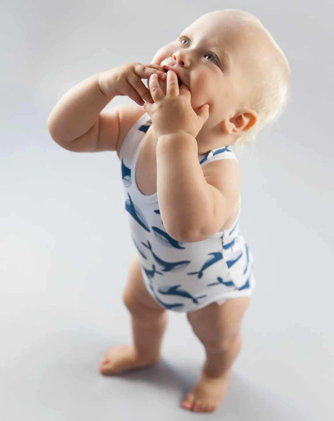 Organic Singlet Bodysuit - Whale